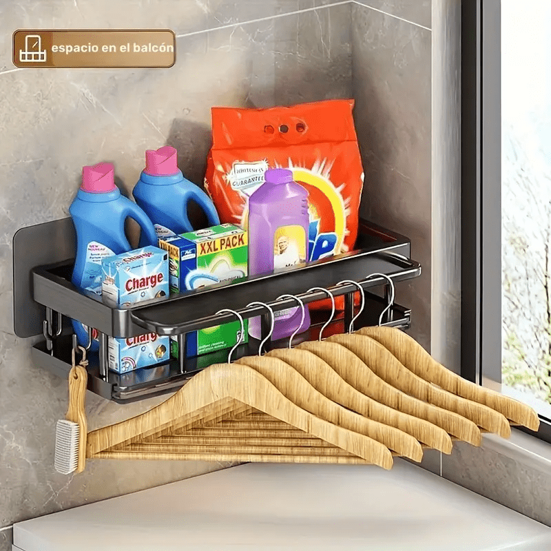 1 Organizador de Cocina con Soporte para Toallas, Especiero, Cesta para Esponjas y Desagüe de Fregadero, Solución para el Desagüe del Fregadero, con Barra para Toallas y Soporte para Cristales. - Image 6