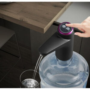 Dispensador de agua eléctrico recargable portátil, apto para garrafas de 5 galones y recipientes de agua; bomba de agua eléctrica recargable por USB, apta para garrafas de 2 a 5 galones; diseño portátil, ideal para el hogar, la cocina y el camping