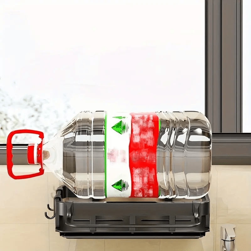 1 Organizador de Cocina con Soporte para Toallas, Especiero, Cesta para Esponjas y Desagüe de Fregadero, Solución para el Desagüe del Fregadero, con Barra para Toallas y Soporte para Cristales. - Image 5